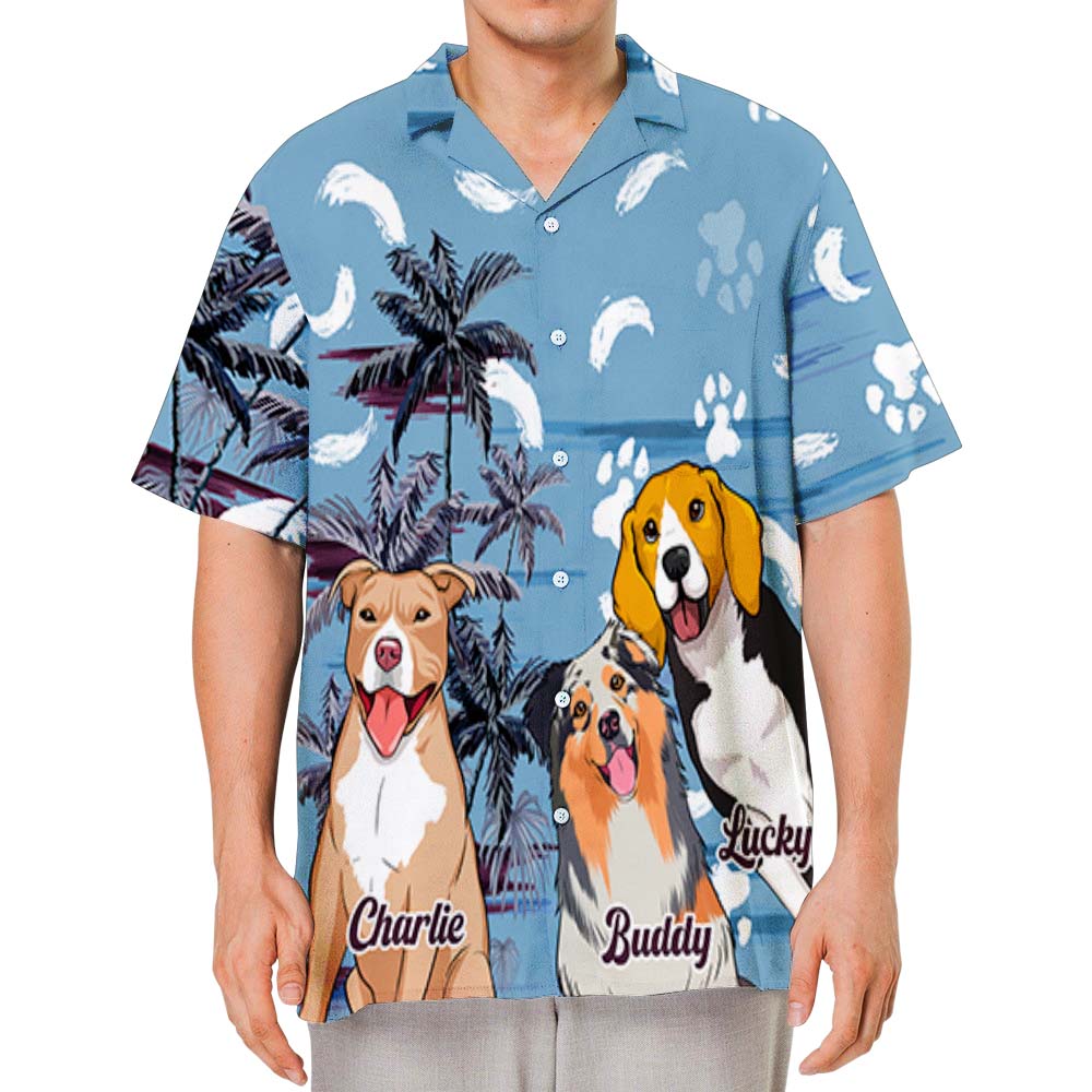 Customizable Summer Hawaiian Shirt for Pet Lovers