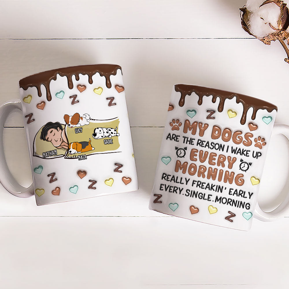 Personalized 3D Inflated Effect Custom Mug - Your Reason to Wake Up