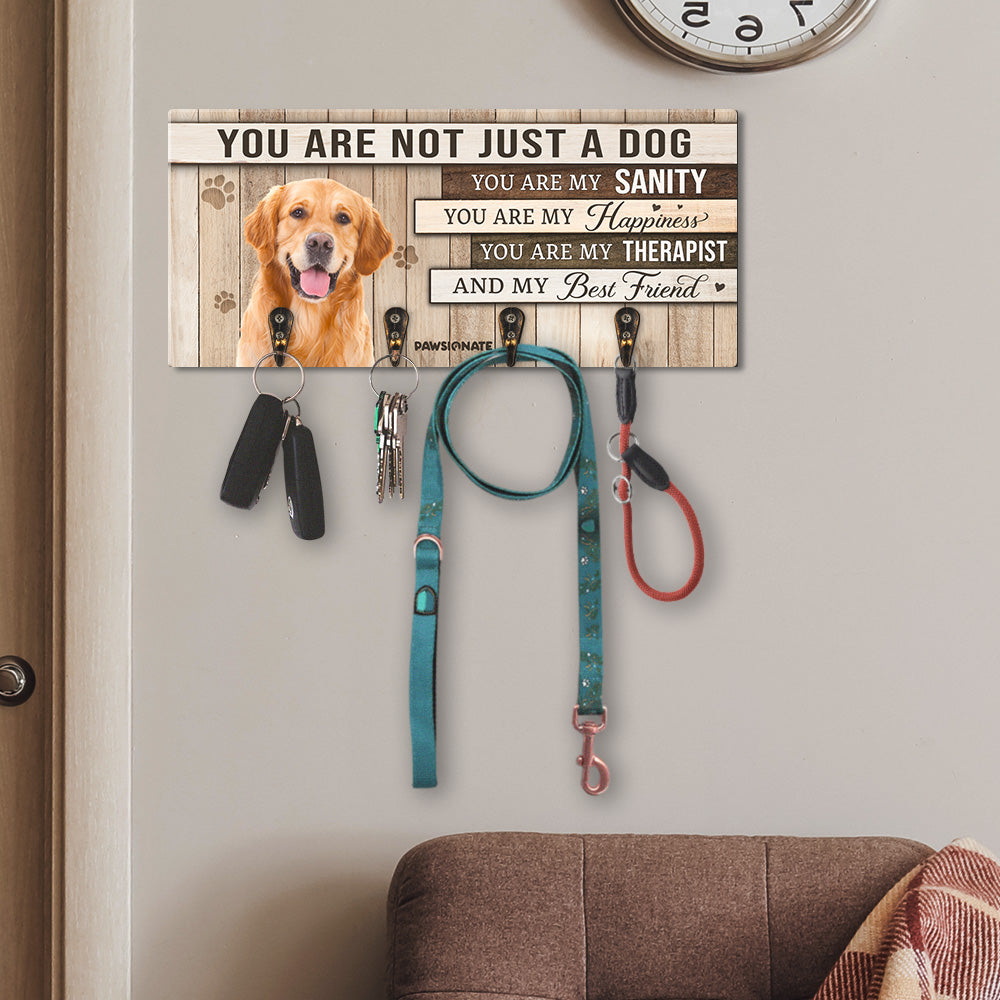 You Are Just Not A Dog - Unique Personalized Custom Wooden Key Holder for Pet Lovers