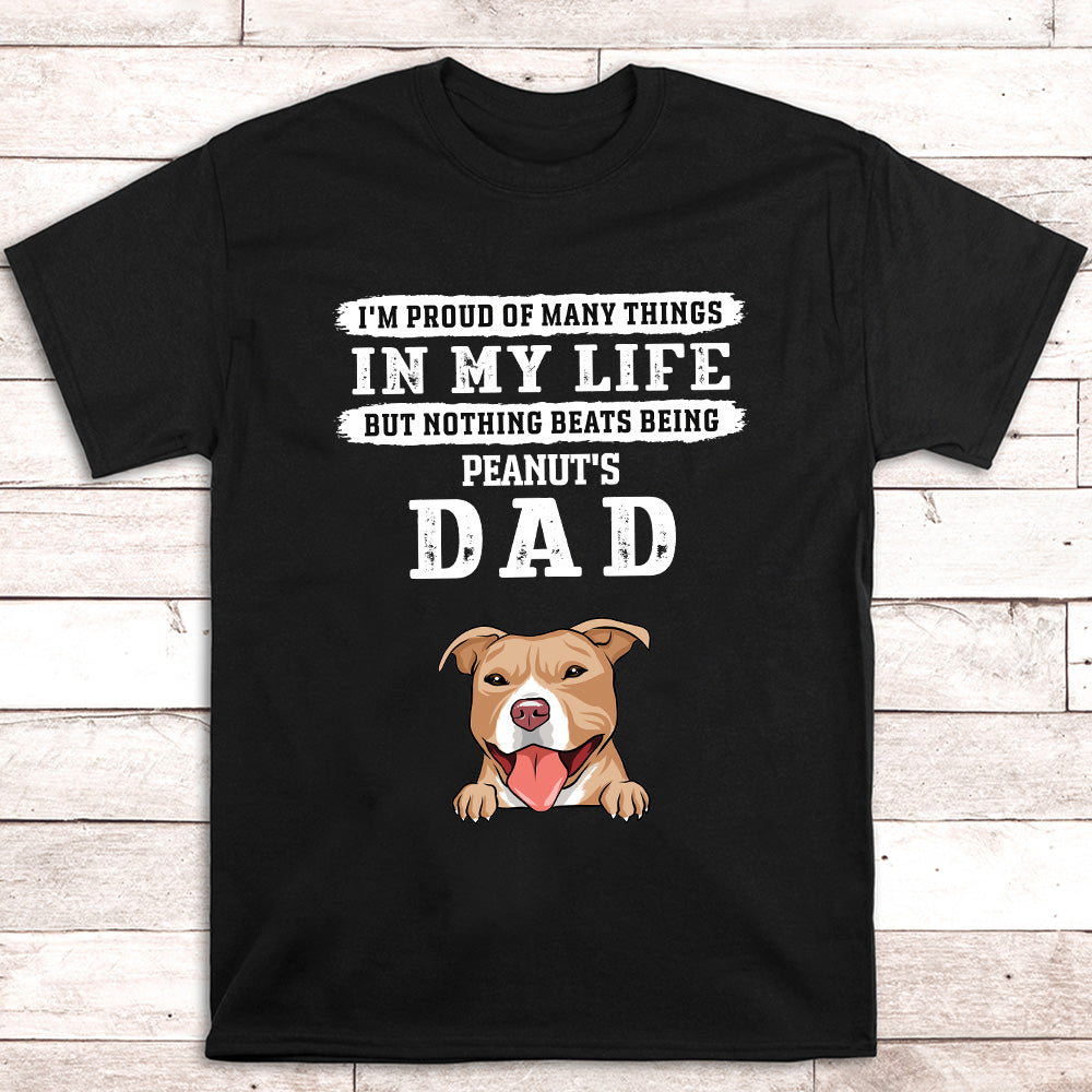 Proud Dad - Customizable Unisex Personalized T-shirt for Pet Lovers
