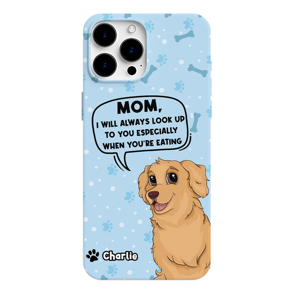 Personalized Custom Pet Lover's Phone Case - Ideal for Eating Moments