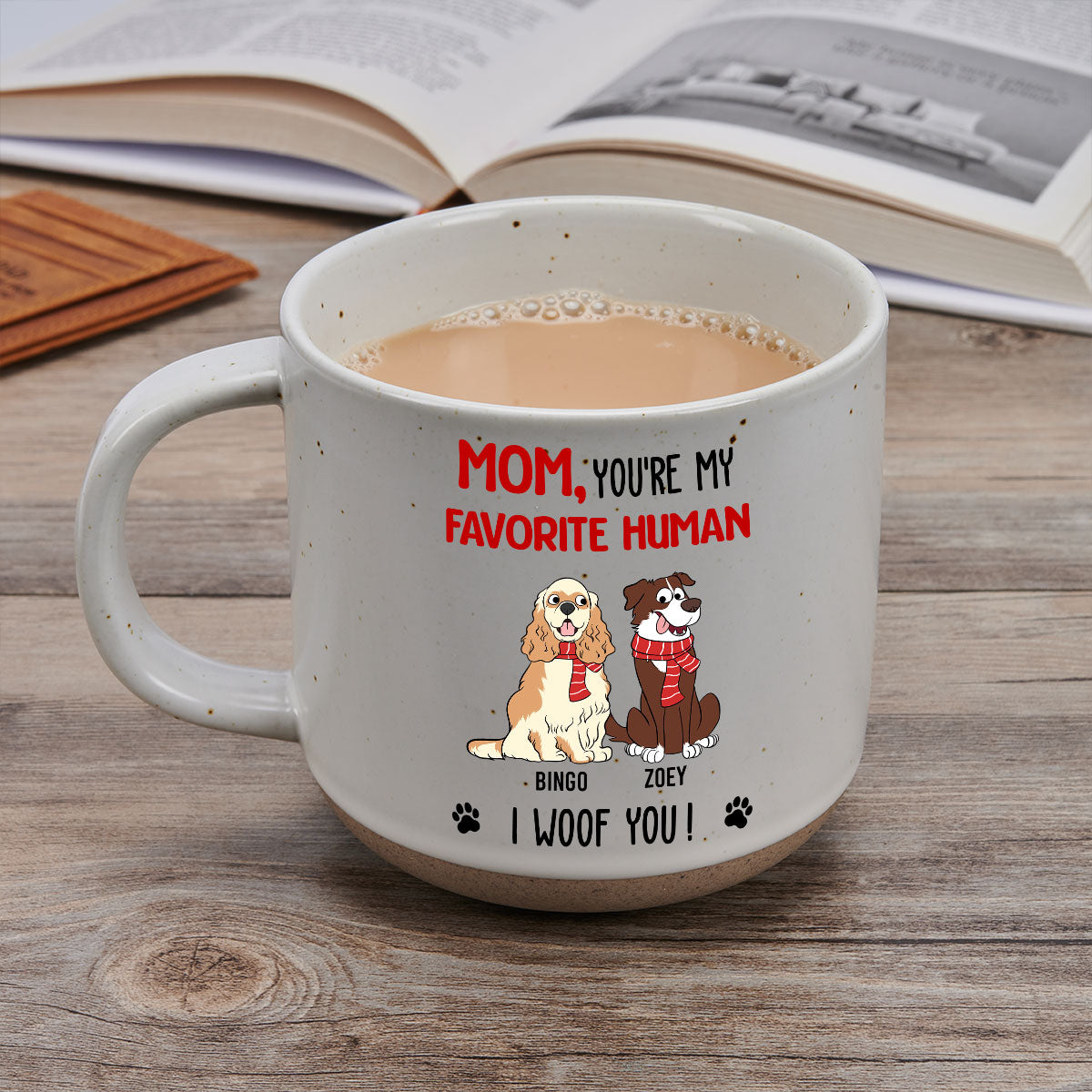 Personalized Custom 'You Are My Favorite Human' Pottery Mug - Ideal Gift for Loved Ones