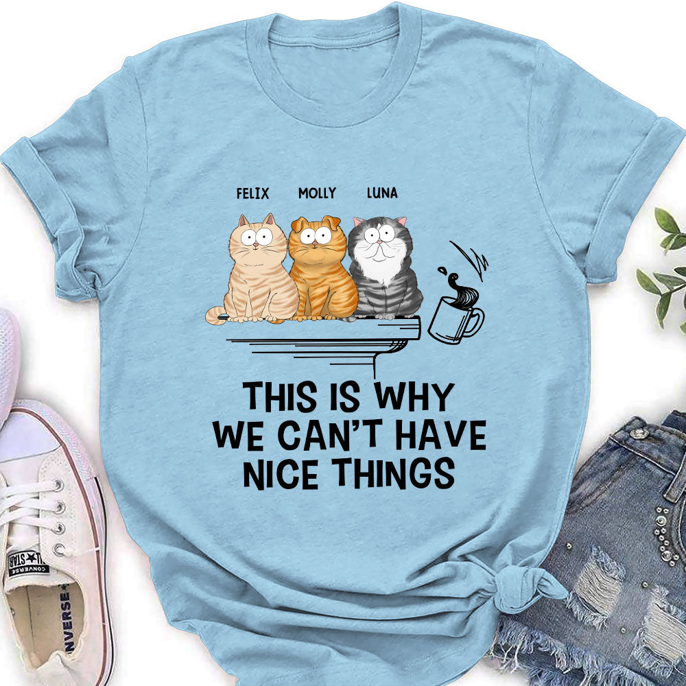 Why We Can't - Customizable Personalized Women's Pet Lover T-shirt