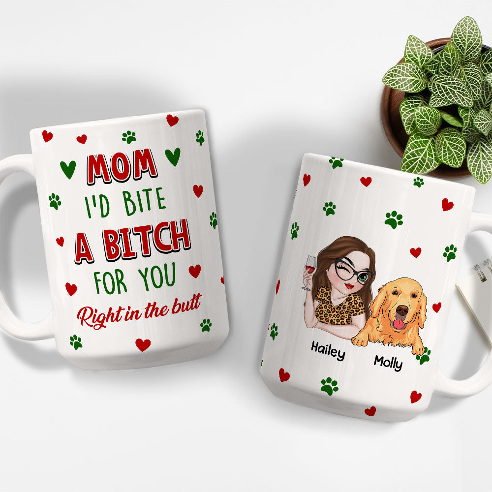 Personalized Custom 'I'd Bite A Bitch For You' Coffee Mug - Ideal Gift for Loved Ones