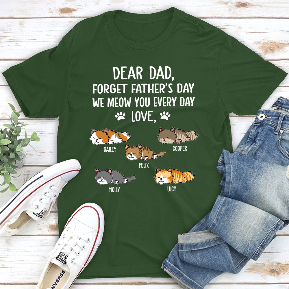 Daily Meow Personalized Unisex T-shirt - Ideal for Pet Lovers