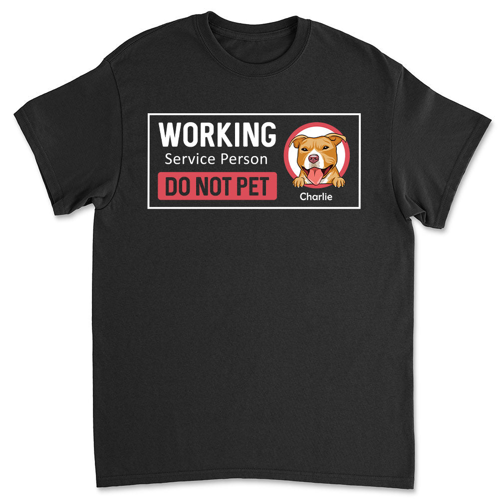 Personalized Custom Unisex T-shirt for Working Service Persons and Pet Lovers