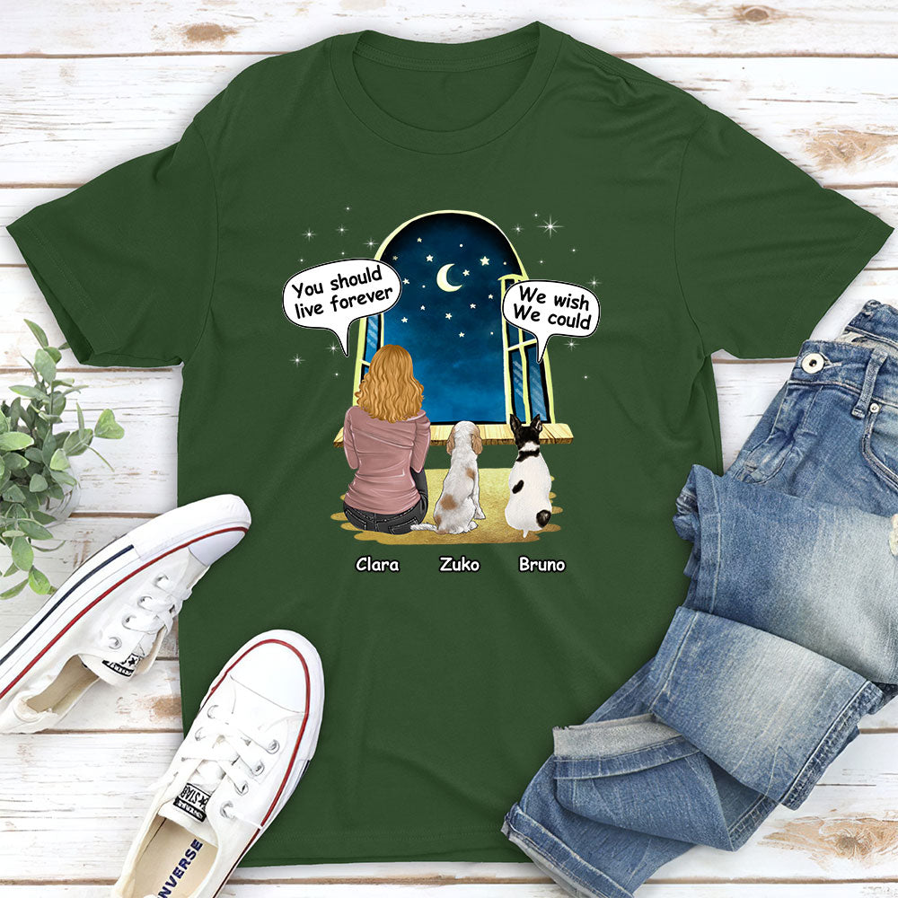 We Wish We Could - Personalized Custom Unisex Pet Lover T-shirt