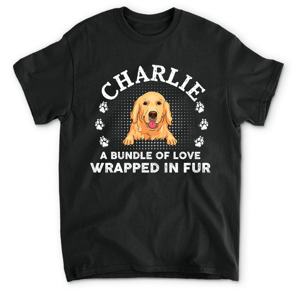 Fur - Wrapped Personalized Custom Unisex T - shirt: Ideal Gift for Pet Lovers