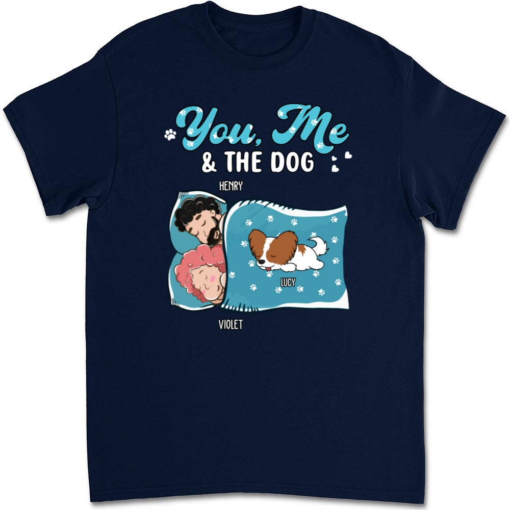 Personalized 'You, Me, and the Dogs' Unisex Sleepshirt - Ideal Gift for Pet Lovers