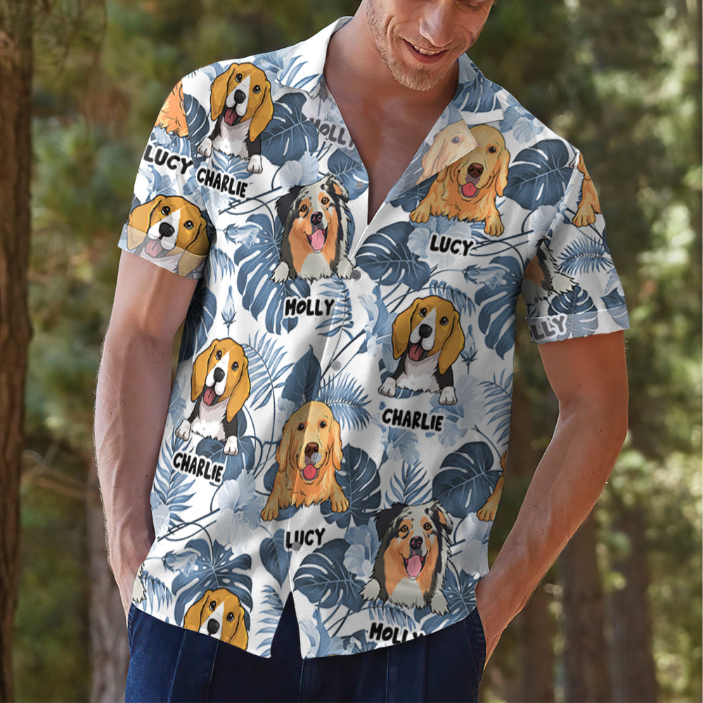 Customizable Summer Hawaiian Shirt Featuring Your Beloved Dog