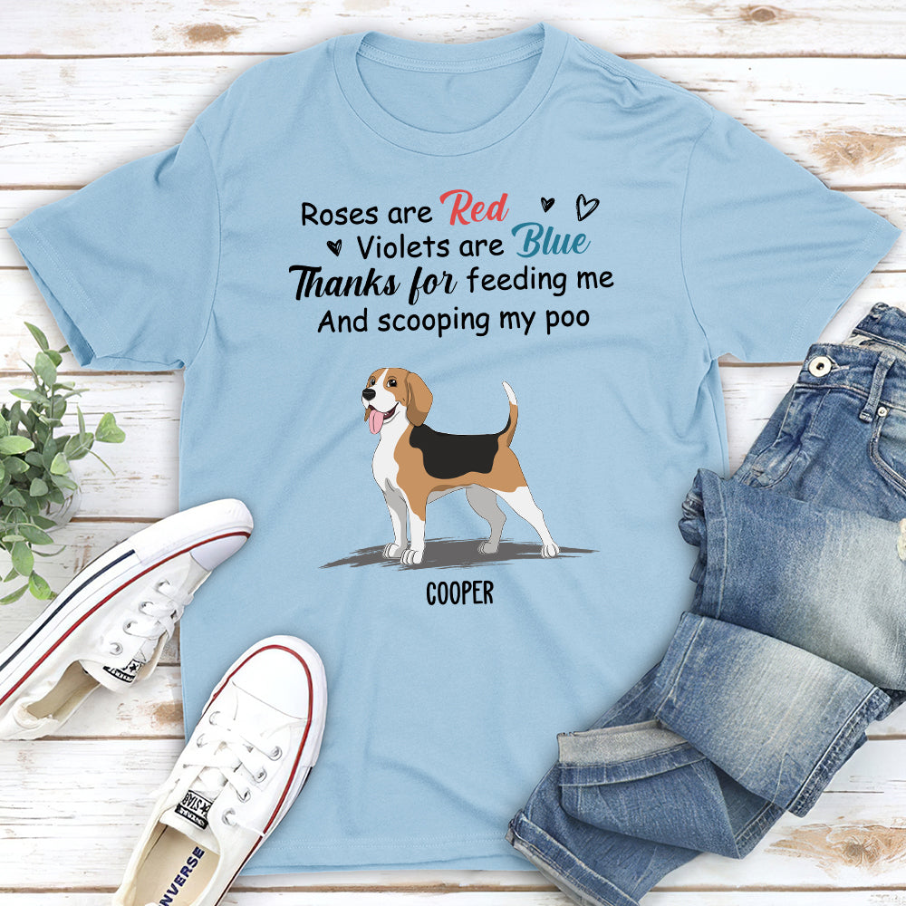 Personalized 'Thanks For Feeding Me' Unisex T-shirt - Ideal Gift for Pet Lovers