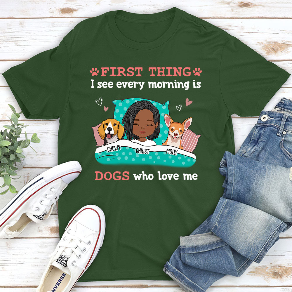 Every Morning 2 - Customizable Unisex Personalized T - shirt for Pet Lovers