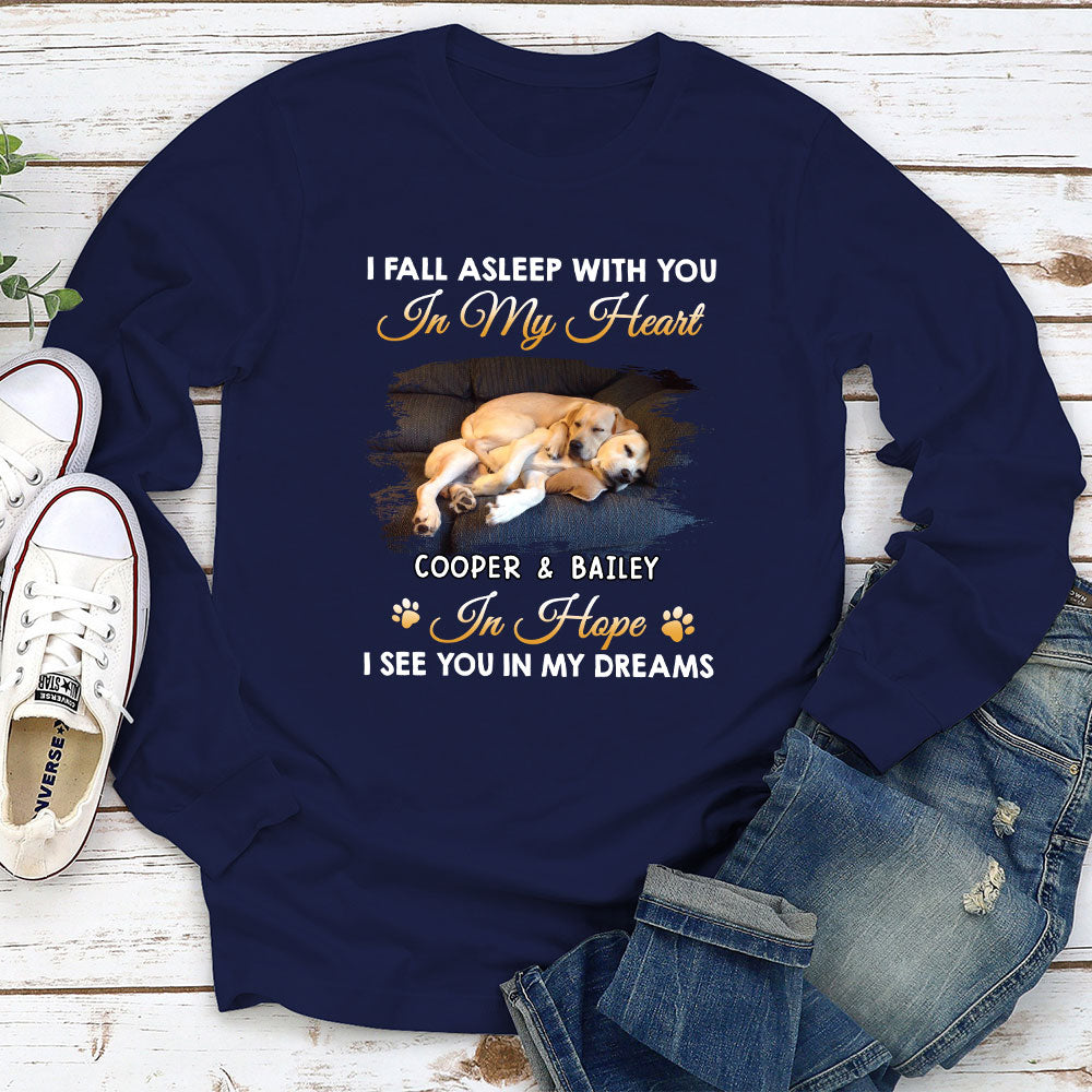 Dreamy Personalized Custom Long Sleeve T - shirt for Pet Lovers