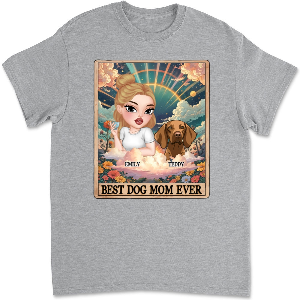 Tarot Dog Mom Personalized Custom Unisex T - shirt: Ideal Gift for Pet Lovers