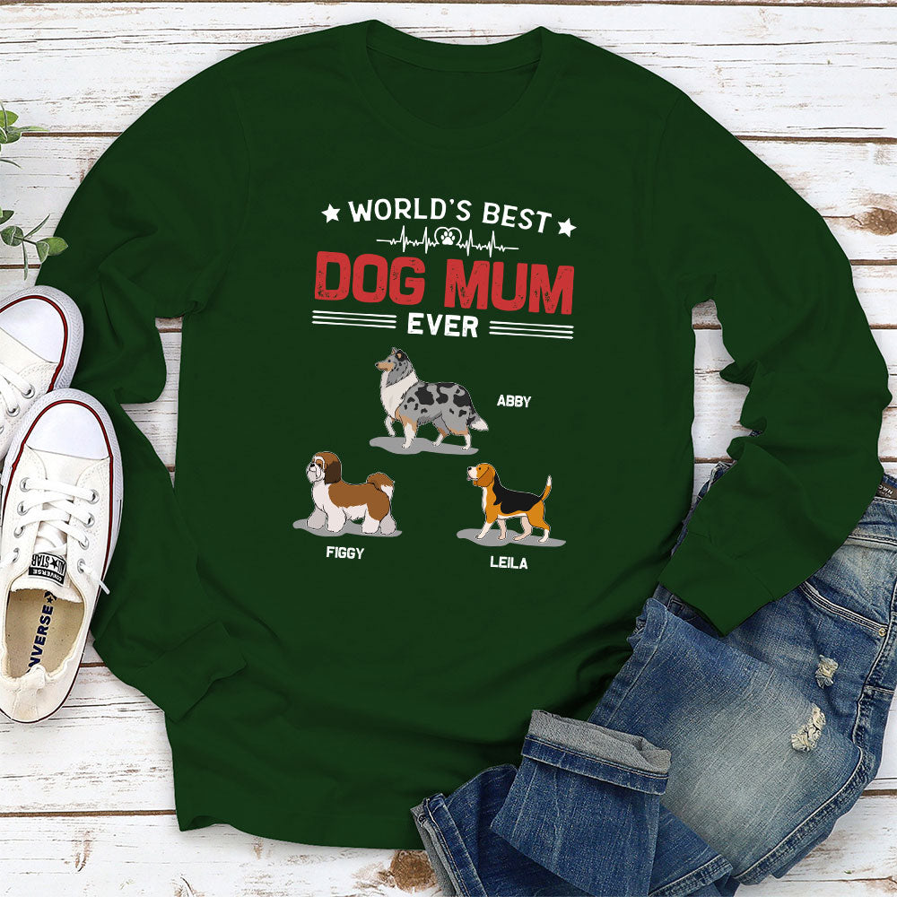 Personalized Custom Long Sleeve T-shirt for World's Best Dads and Moms