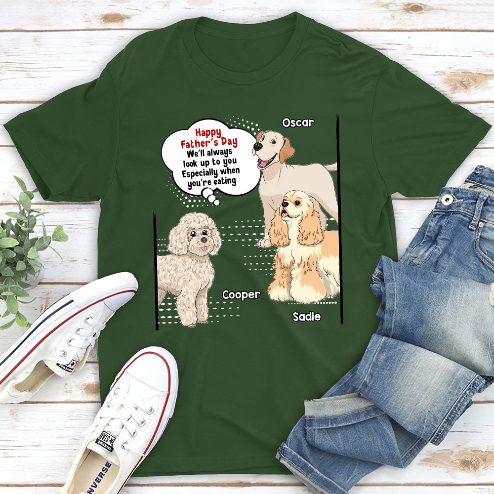 Personalized 'Always Look Up To Mommy' Unisex T-shirt - Ideal Gift for Pet Lovers