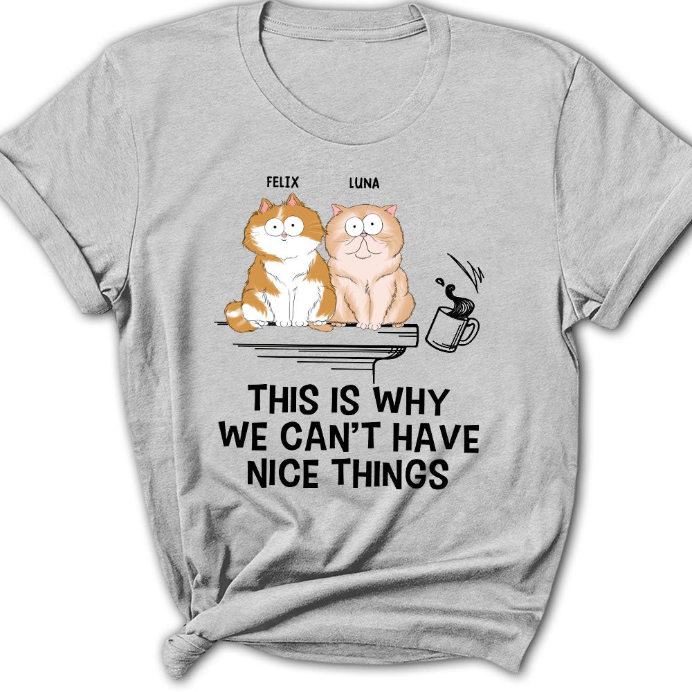 Why We Can't - Customizable Personalized Women's Pet Lover T-shirt
