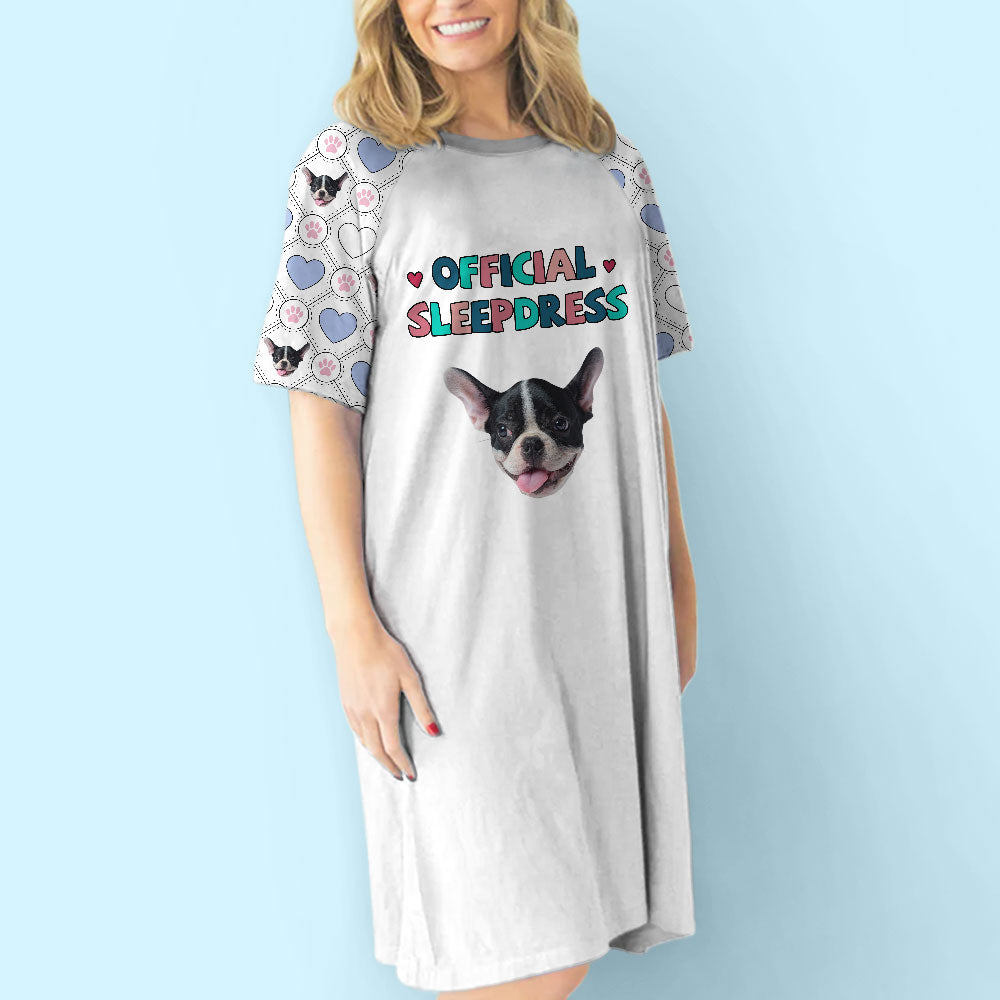 Customizable 3/4 Sleeve Official Sleepdress - Personalized for Dog Moms