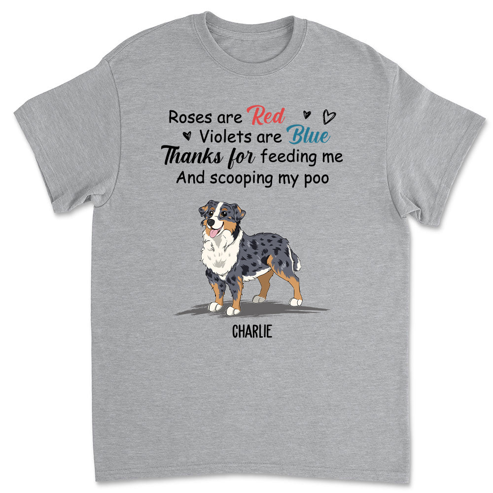 Personalized 'Thanks For Feeding Me' Unisex T-shirt - Ideal Gift for Pet Lovers