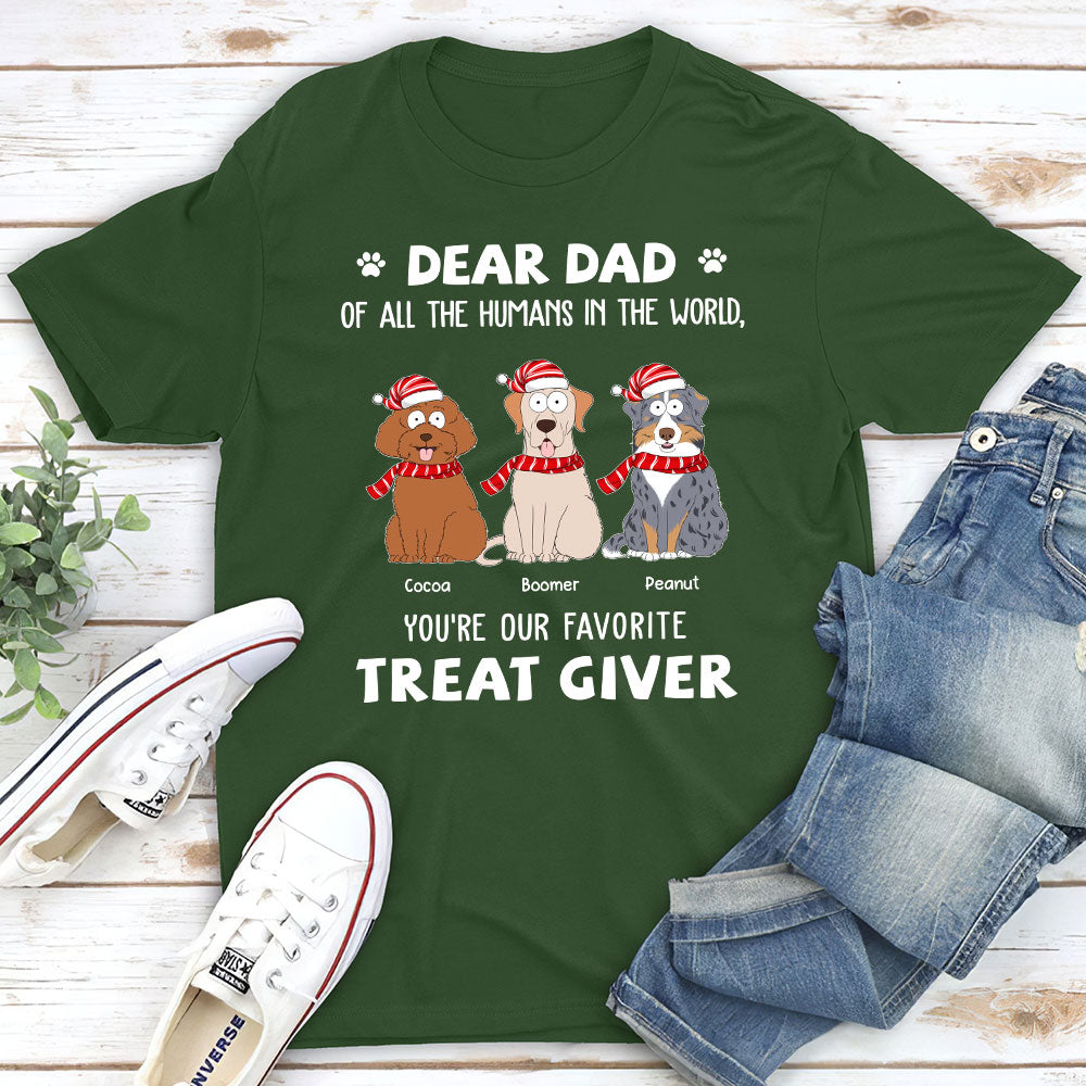 Personalized Unisex Favorite Treat Giver Pet Lover T-shirt
