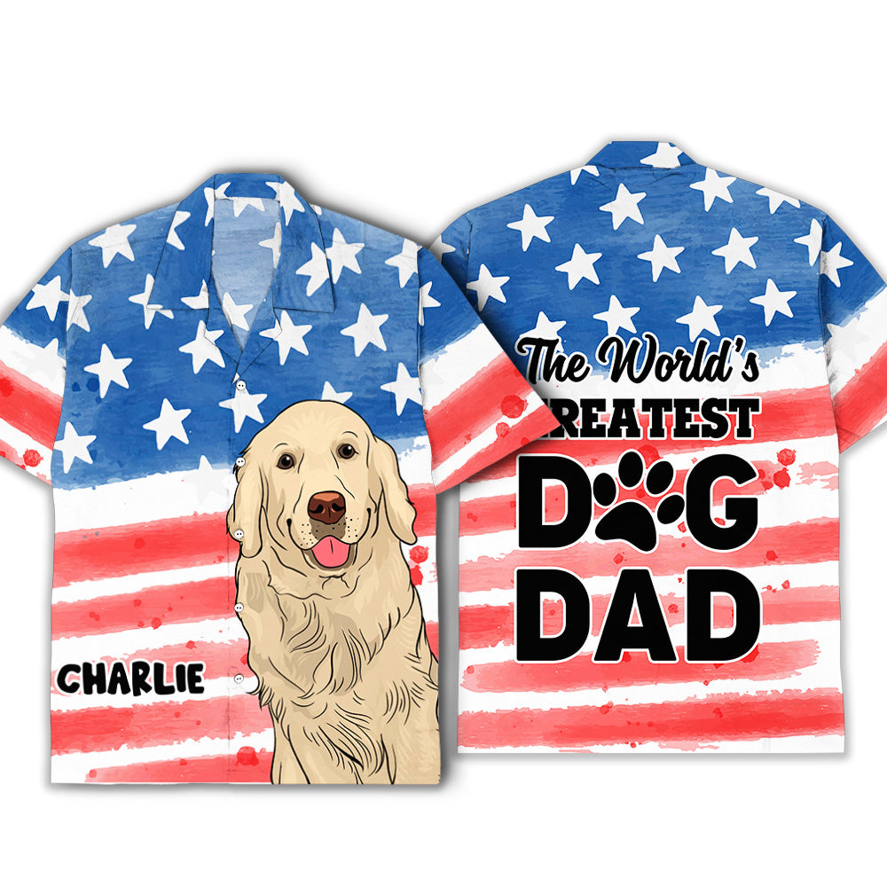 Top - Personalized Custom Hawaiian Shirt for Dog Dads