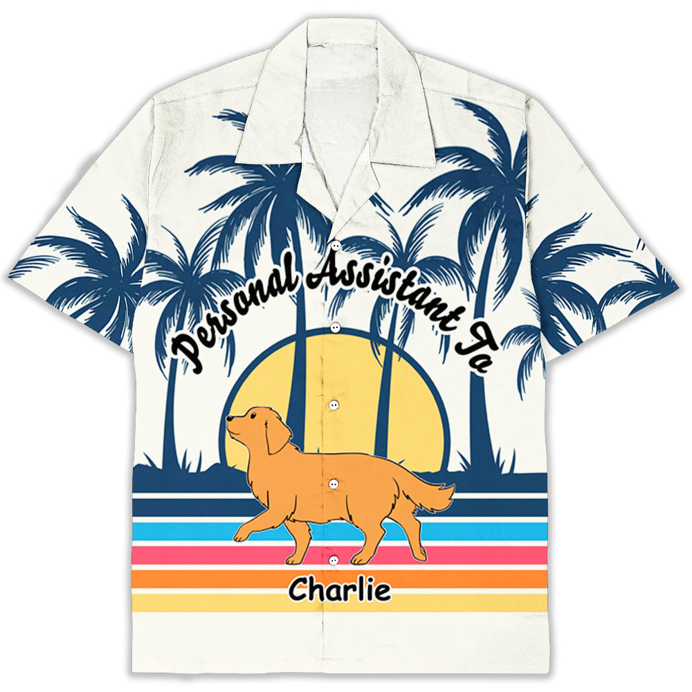 Customizable Dog Personal Assistant Hawaiian Shirt - Perfect Gift for Pet Lovers