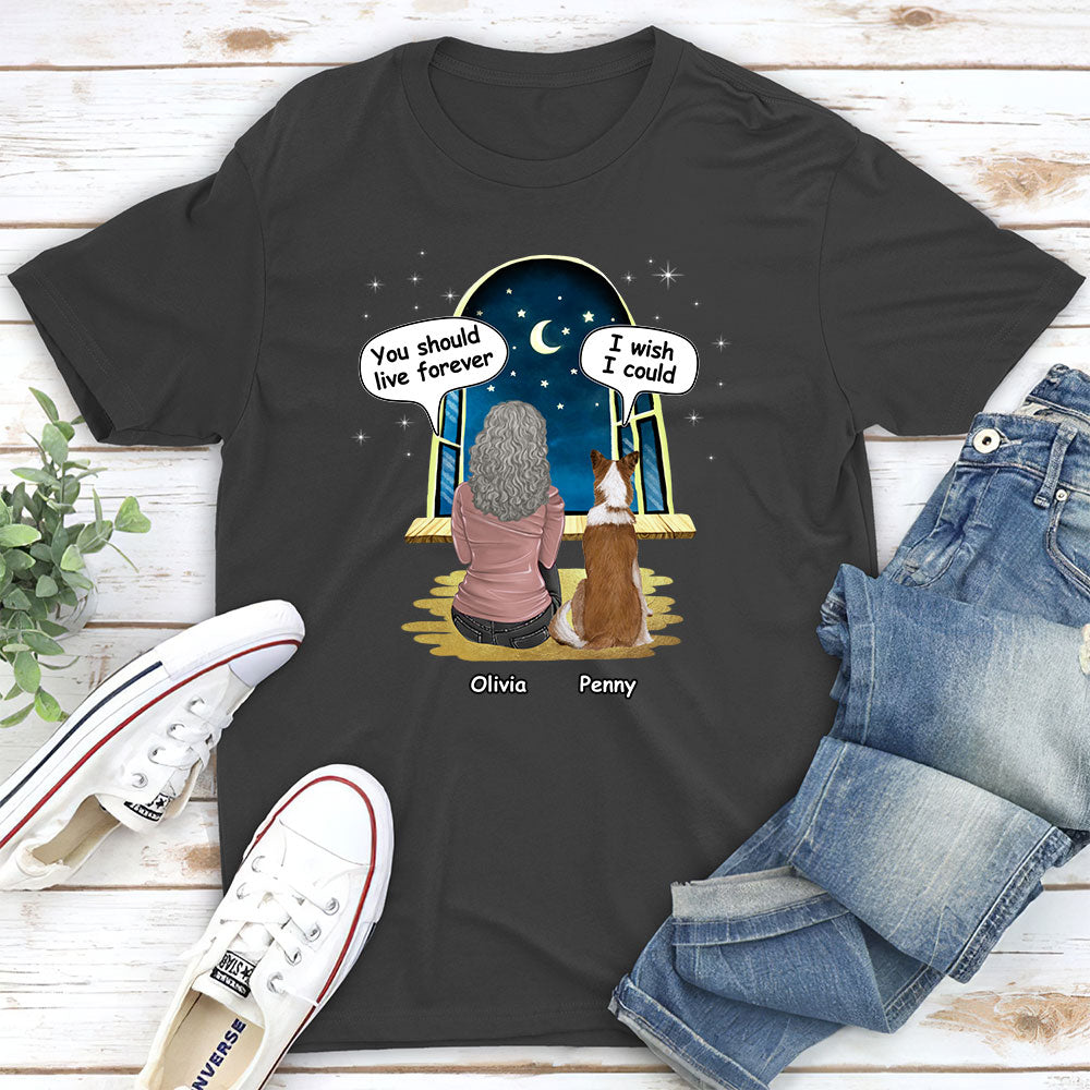 We Wish We Could - Personalized Custom Unisex Pet Lover T-shirt