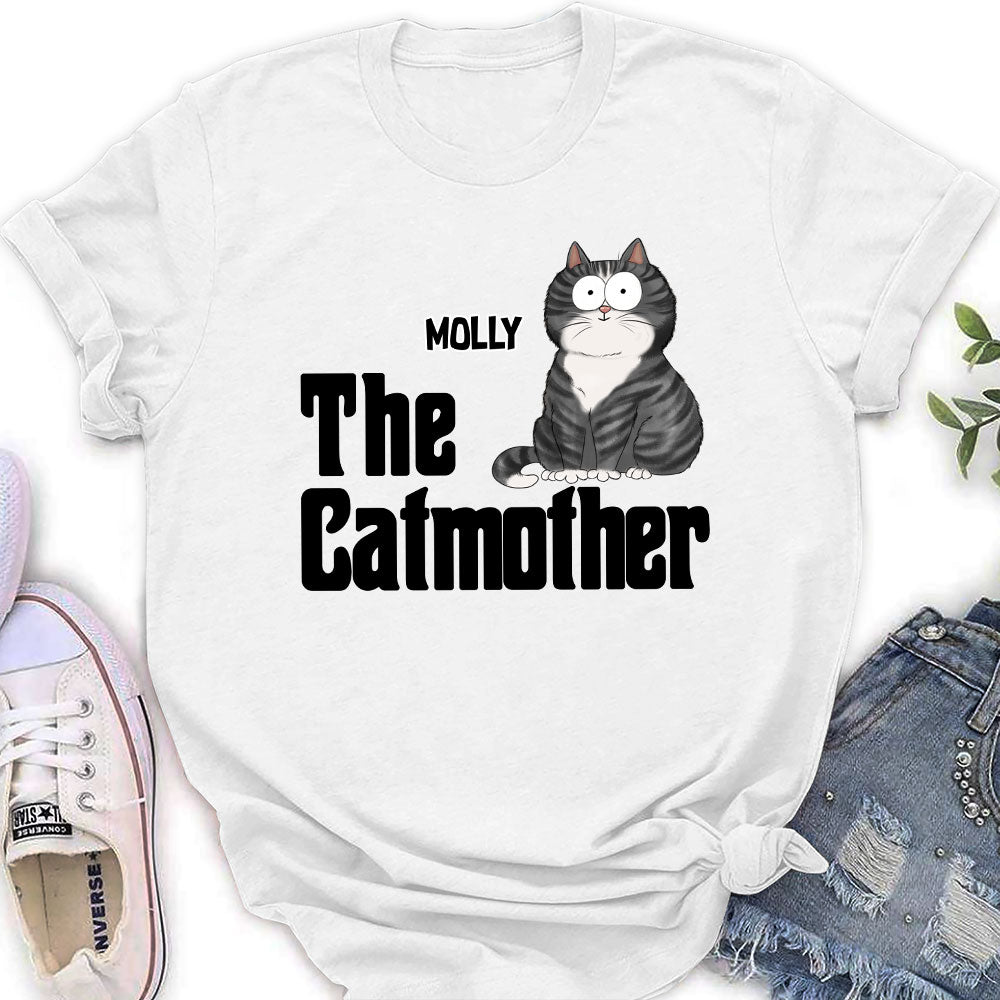 The Cat Mother - Customizable Personalized Women's Cat Lover T-shirt