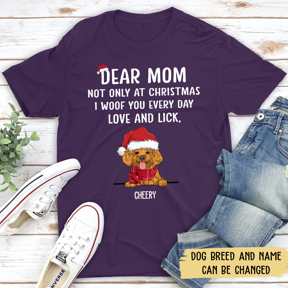 I Woof You Christmas - Customizable Unisex Pet Lover's T-shirt