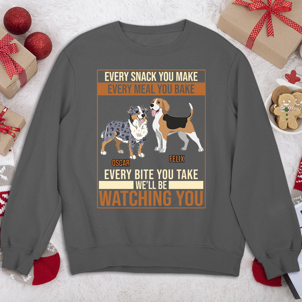 Personalized Custom Snack and Meal Themed Sweatshirt for Pet Lovers
