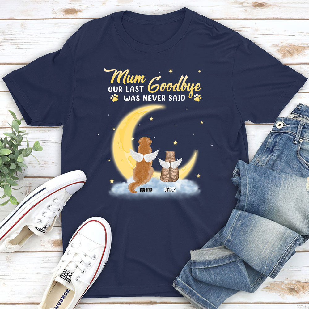 Personalized Unisex 'Our Last Goodbye' T-shirt for Pet Lovers