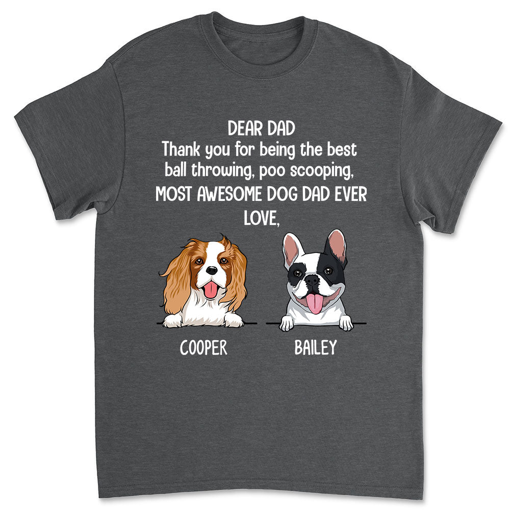 Ultra - Cool Personalized Unisex Dog Dad/Mom T - shirt