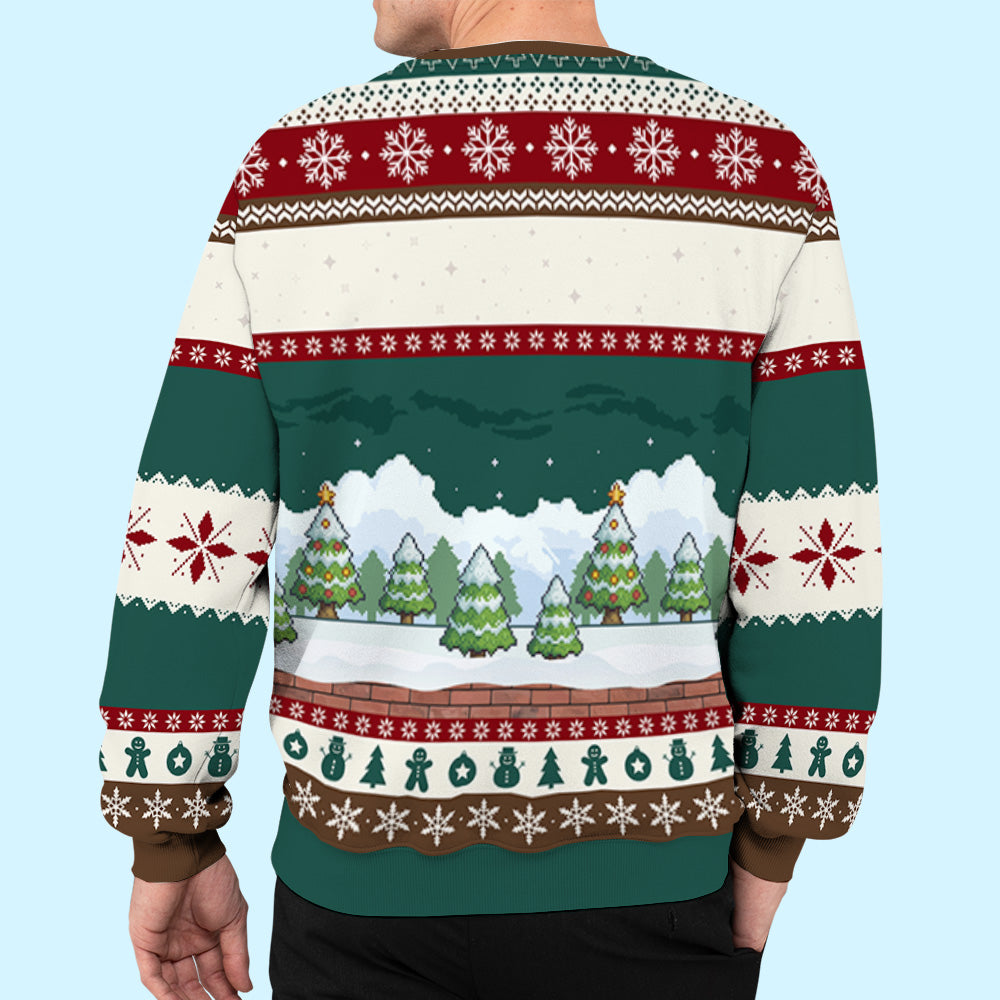 Just Kidding - Customizable All-Over Print Personalized Sweatshirt for Pet Lovers