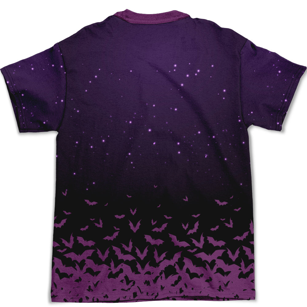 Personalized Cat Witch All-over Print T-shirt - Ideal Gift for Cat Lovers
