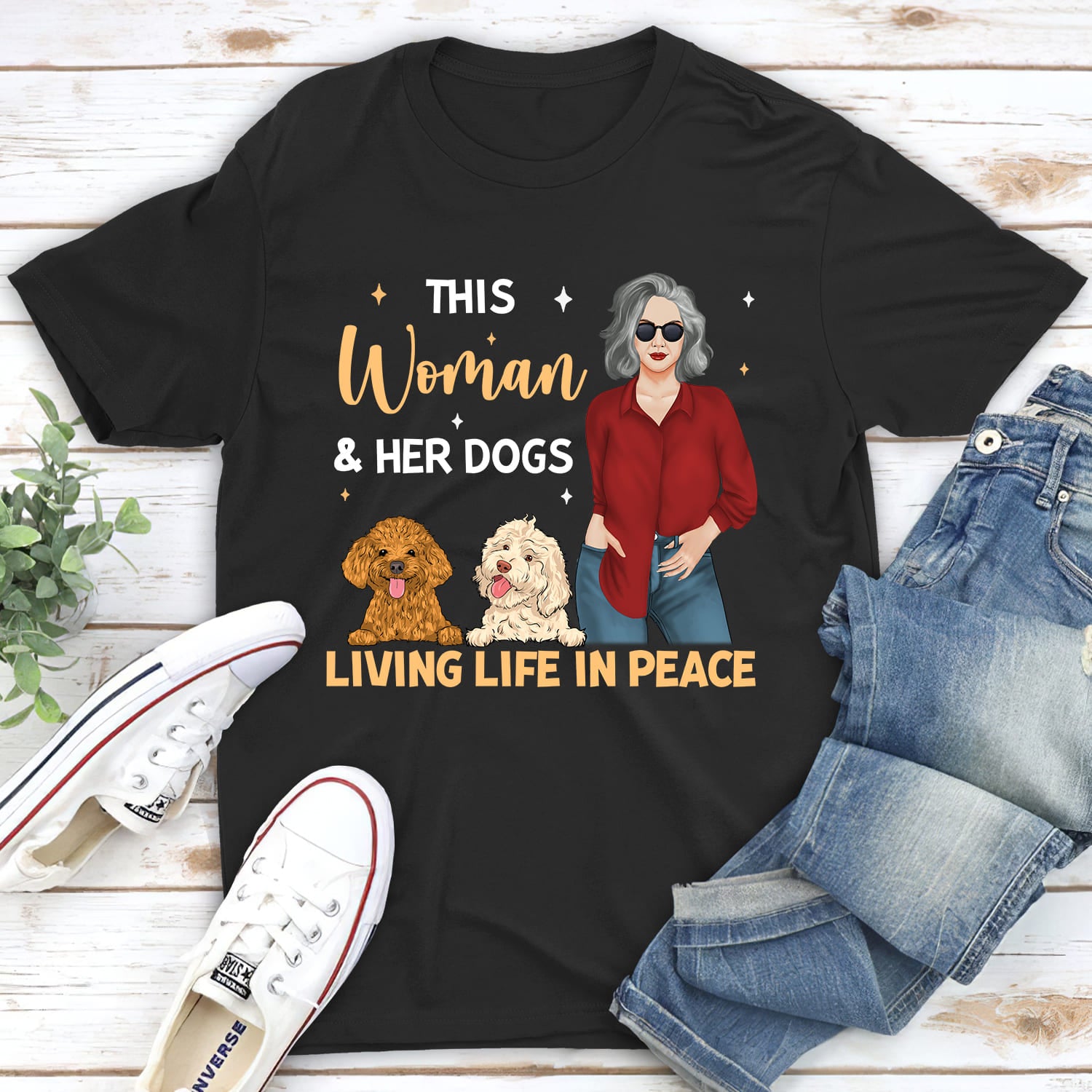 Peaceful Life - Personalized Custom Unisex Pet Lover T-shirt