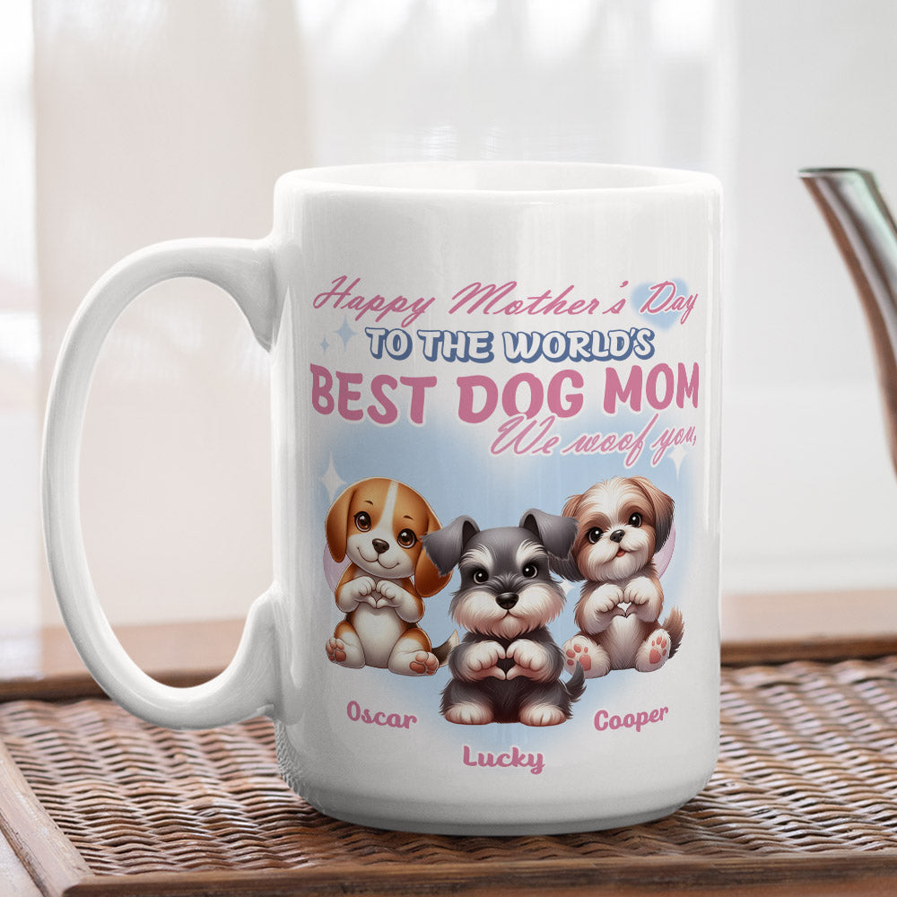 Best Gift for Dog Moms - Personalized Custom Coffee Mug