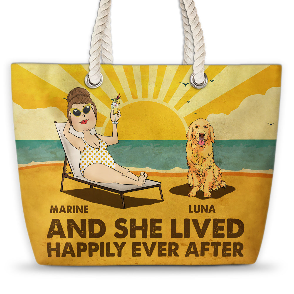 Personalized Custom 'Happily Ever After' Beach Bag for Summer
