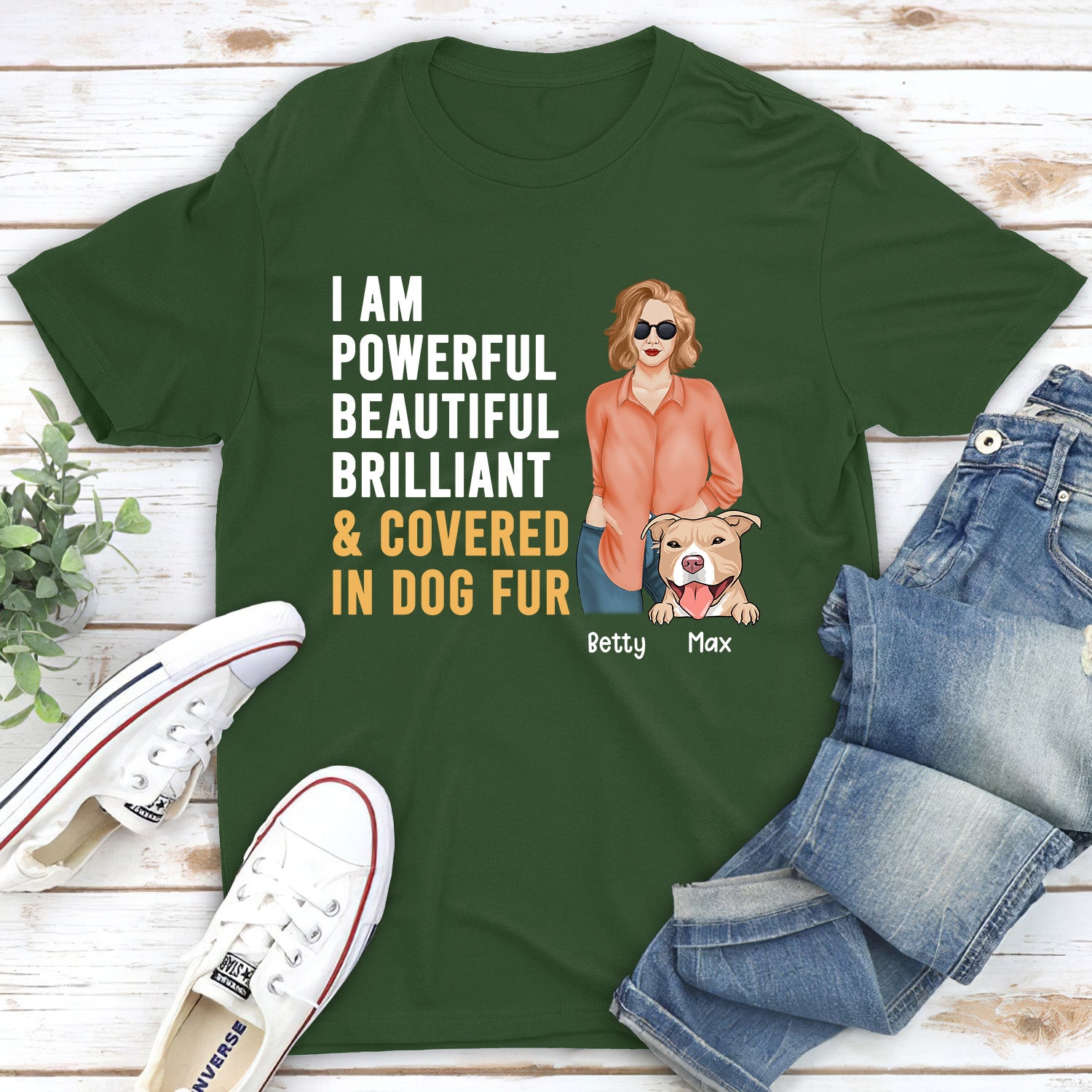 Personalized Custom Unisex Dog Fur-Inspired T-shirt: Ideal Gift for Pet Lovers