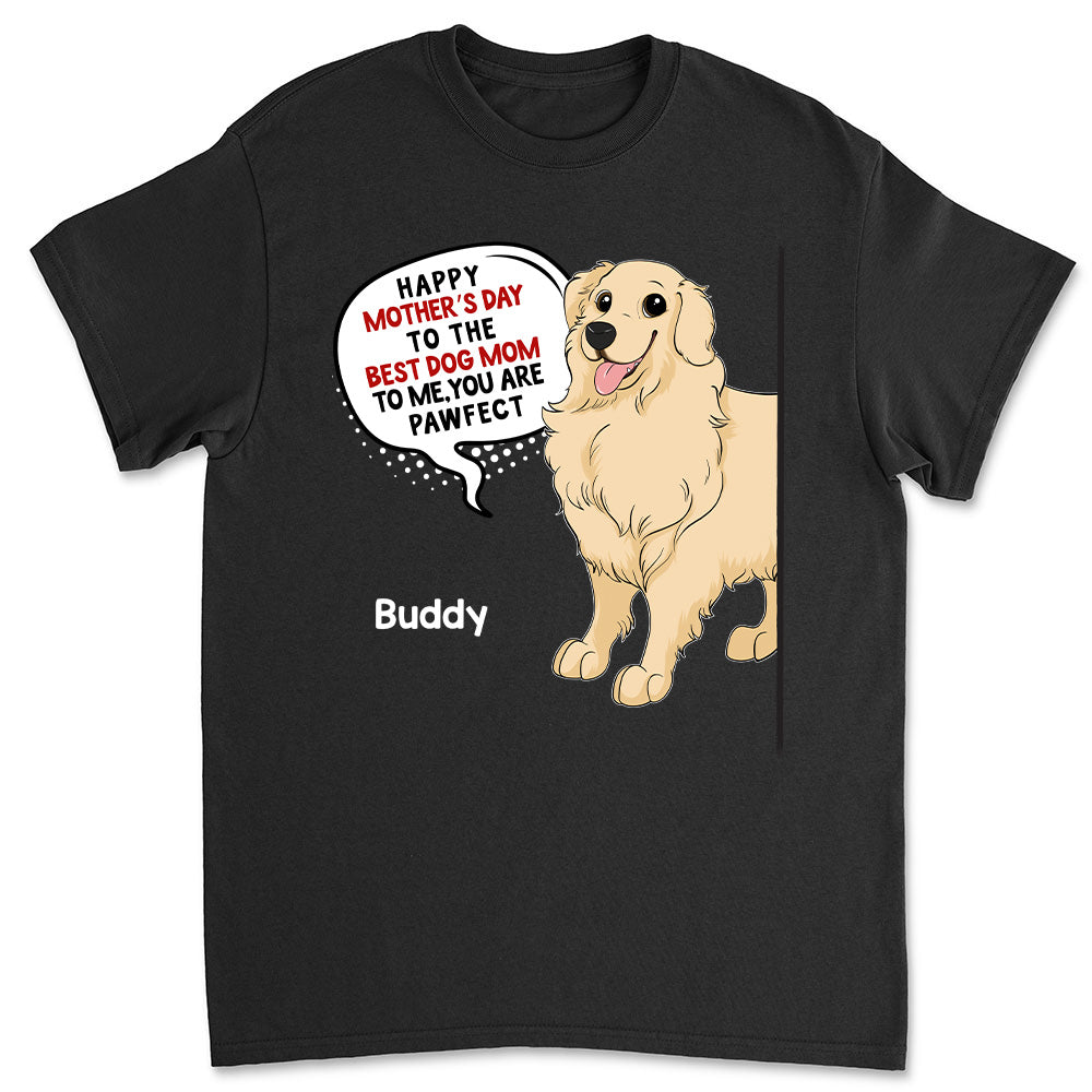 Pawfect Customizable Unisex Dog Mom T-shirt - Ideal Gift for Pet Lovers