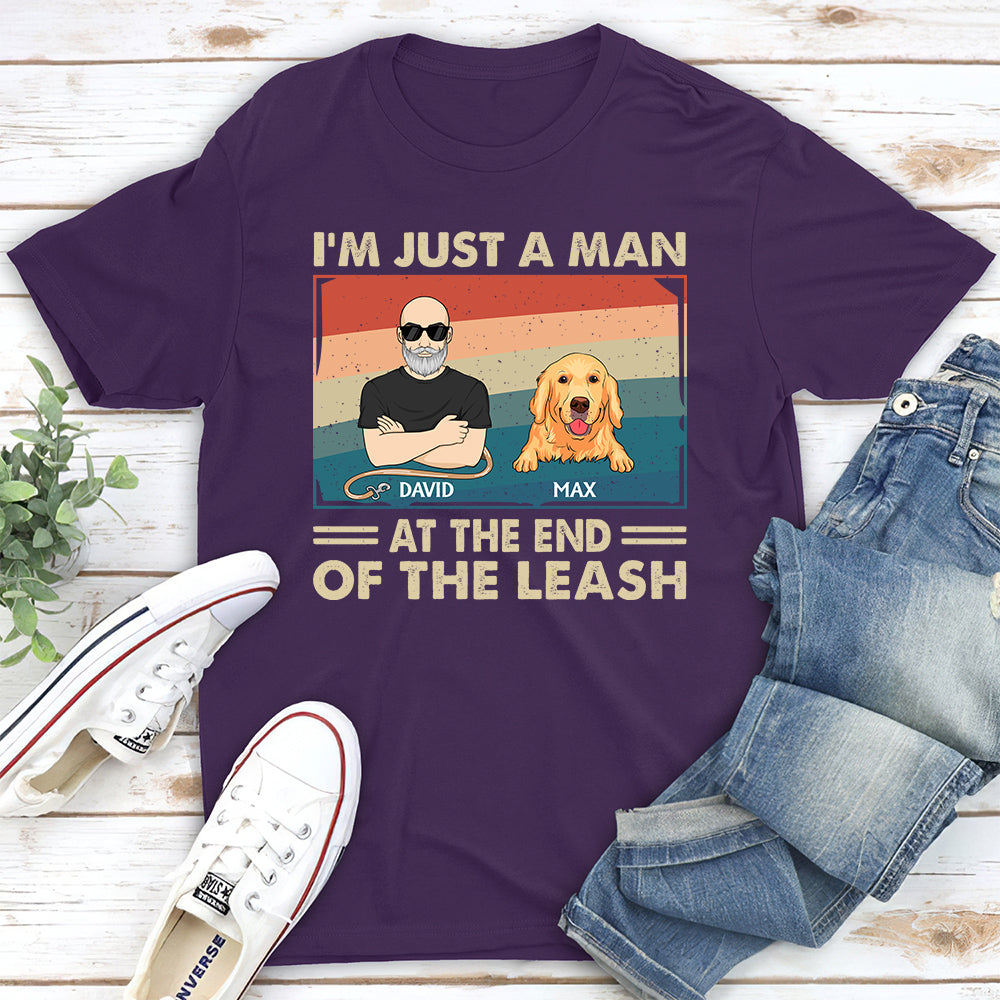 Dog Dad Personalized Unisex Custom Leash T-shirt - Ideal Gift for Pet Lovers