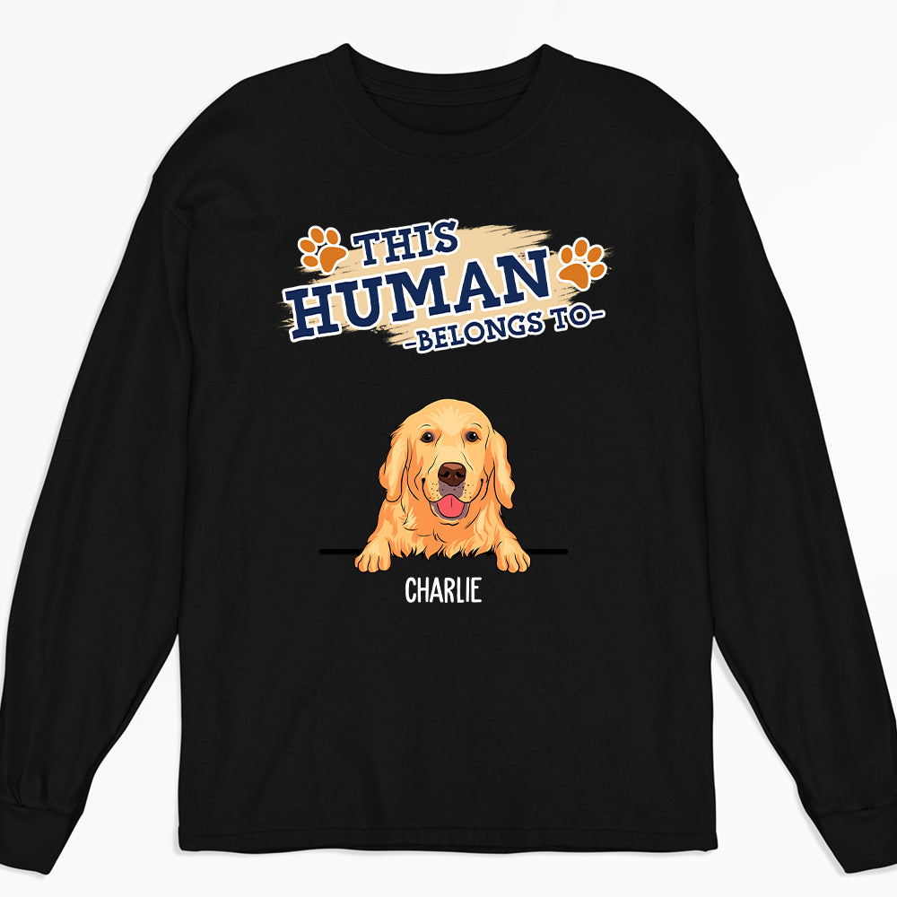The Human 2 - Customizable Personalized Long Sleeve T-shirt for Pet Lovers
