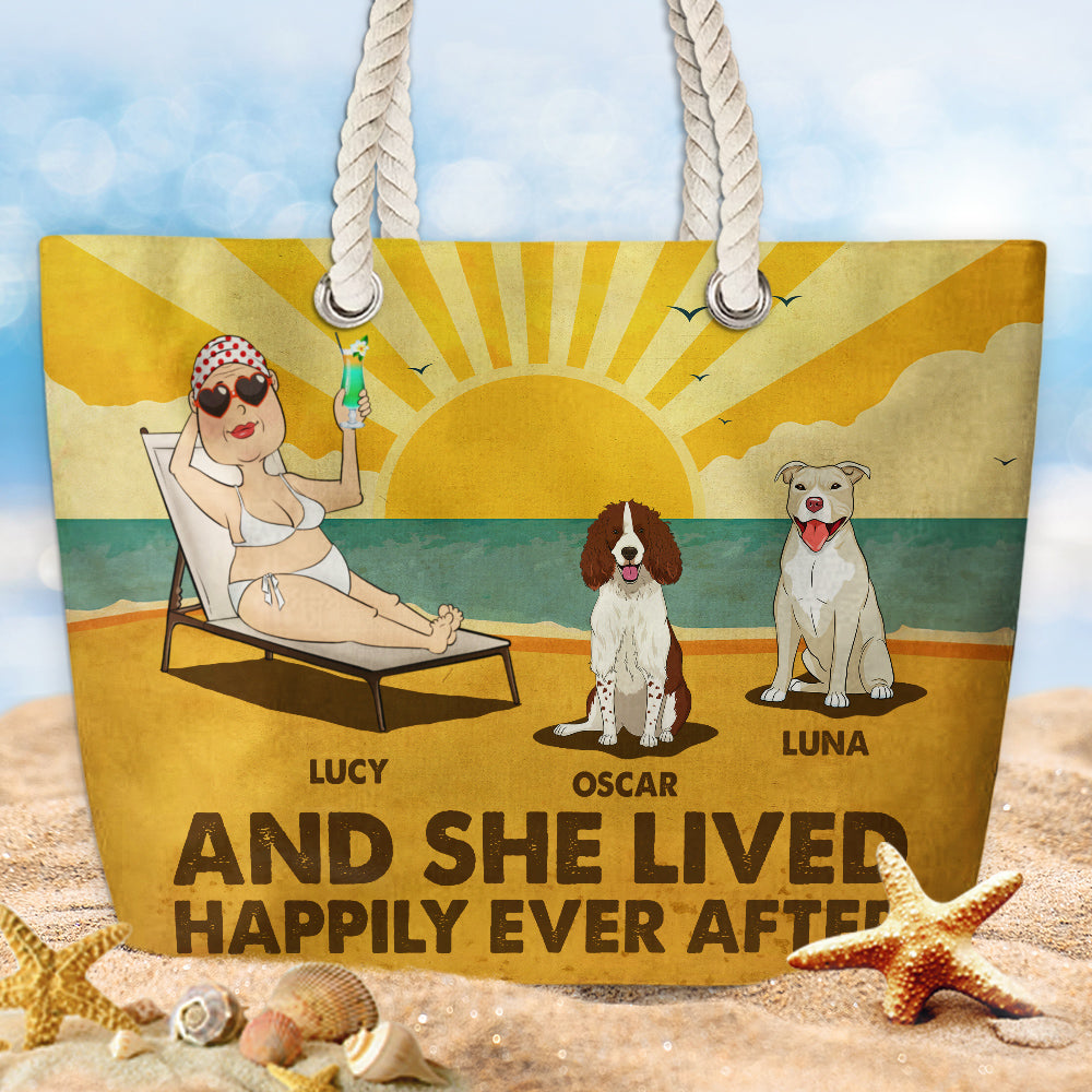 Personalized Custom 'Happily Ever After' Beach Bag for Summer