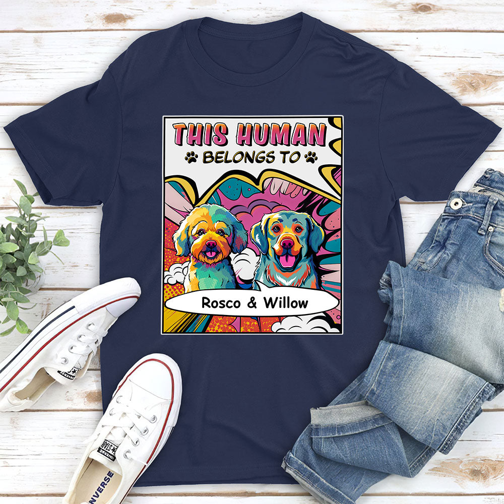 Pop Art Personalized Unisex Custom T-shirt for Pet Lovers