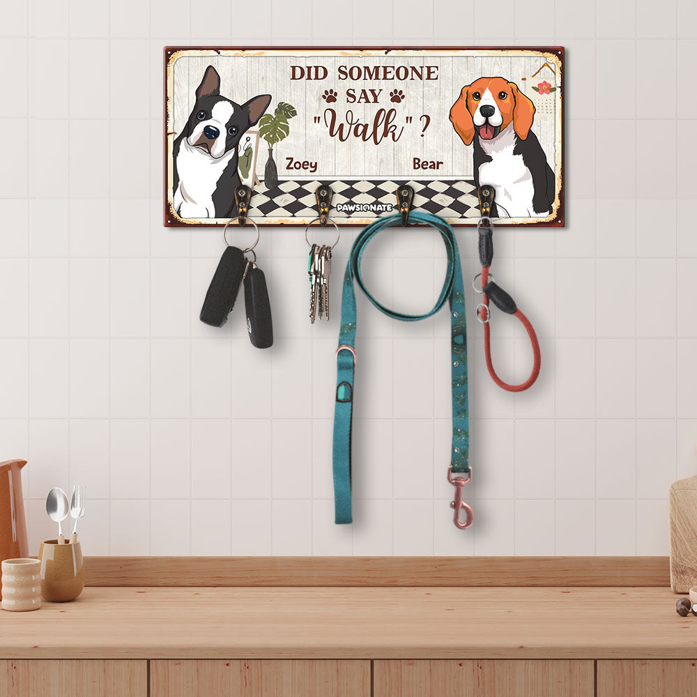 Personalized Custom Wooden Key Holder for Pet Lovers - Ideal Home Decor Gift