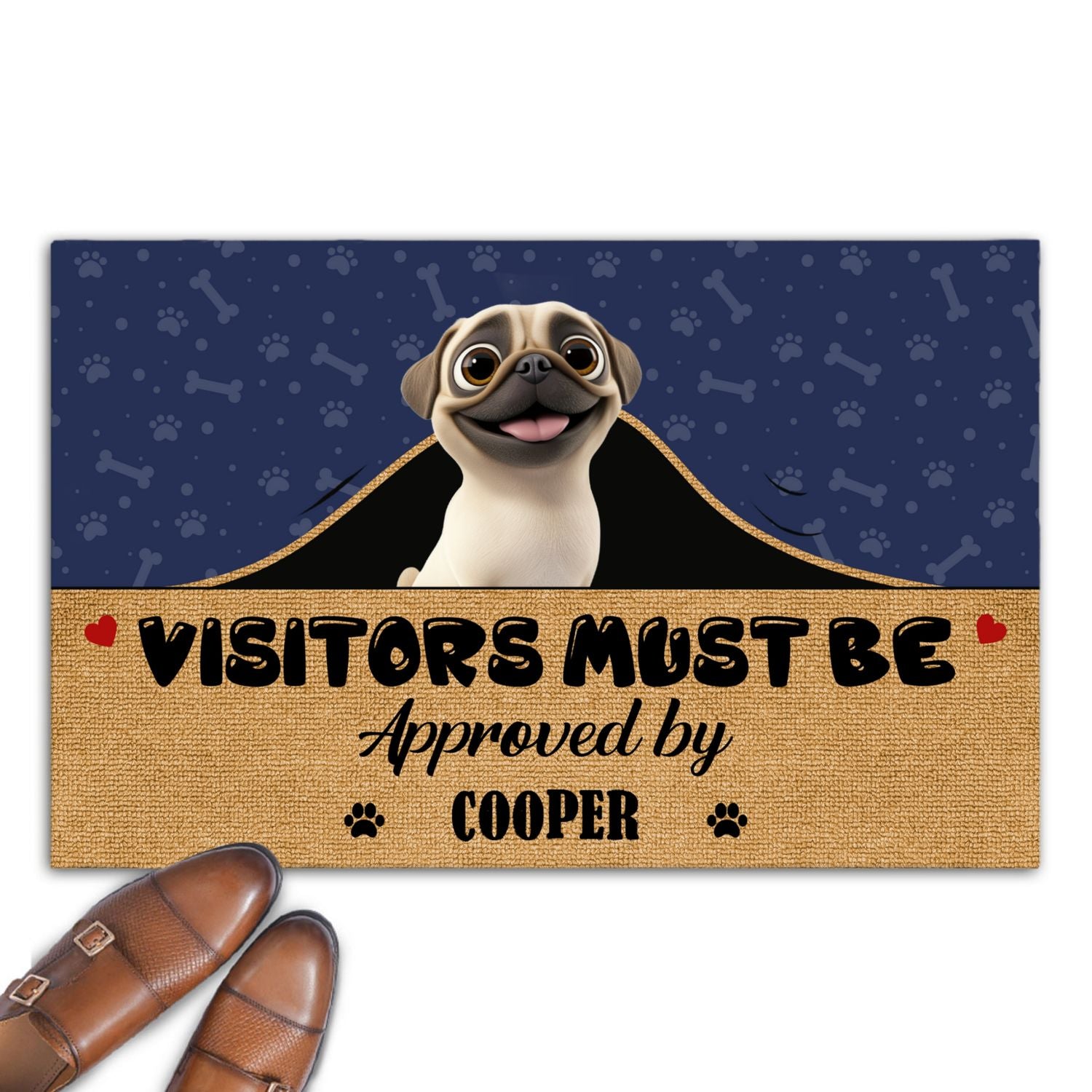 Dogs Approved! Personalized Custom Doormat for Pet Lovers