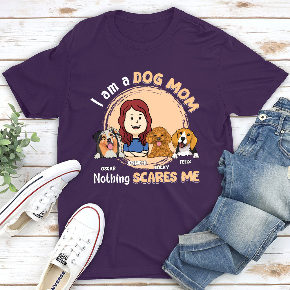 Unisex Personalized 'Nothing Really Scares Me' T-shirt - Ideal Gift for Pet Lovers