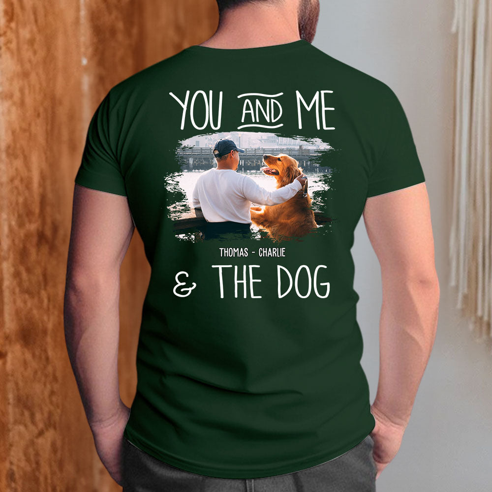 Customizable You & Me Dogs Photo Unisex T-shirt - Ideal Gift for Pet Lovers