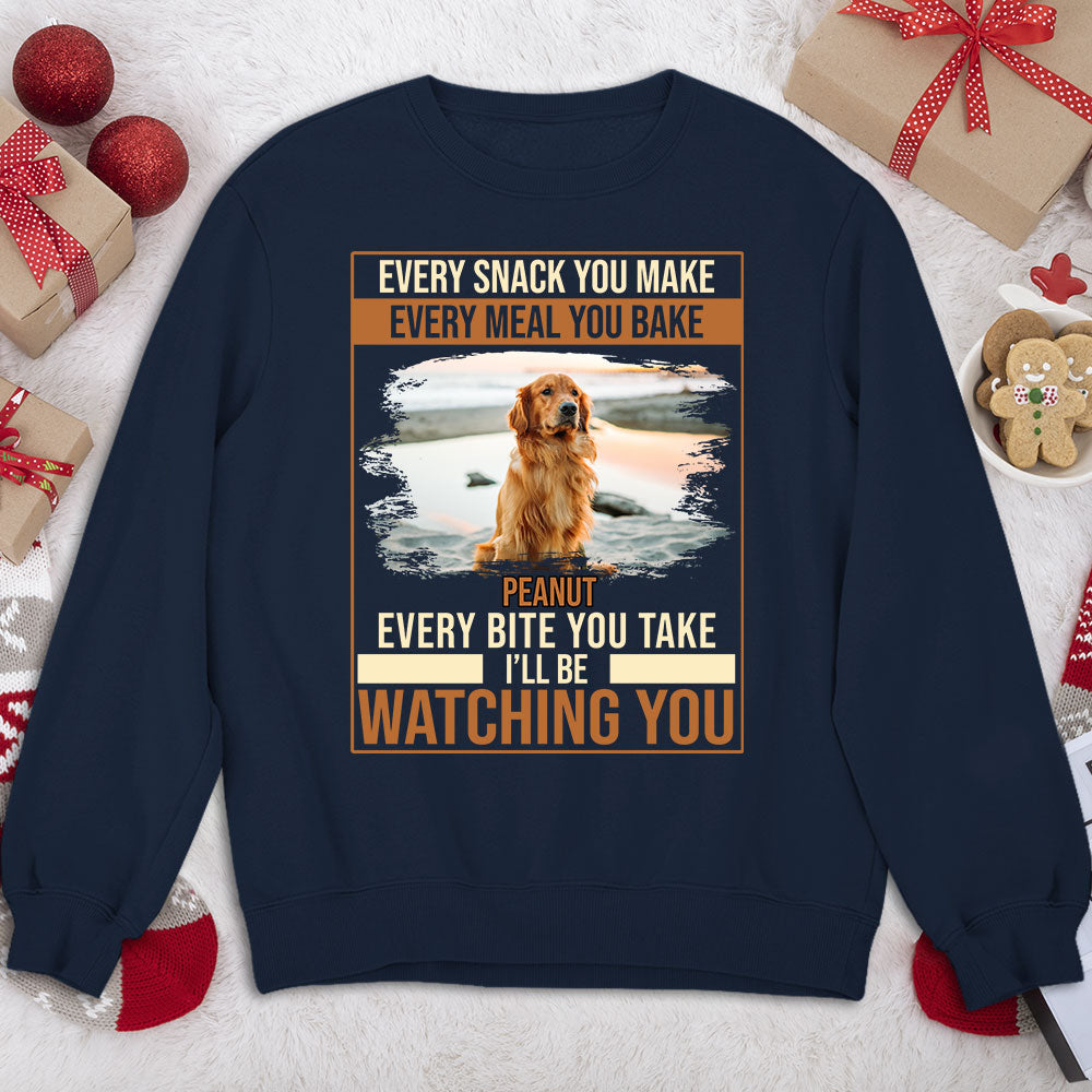 Personalized Custom Snack and Meal Themed Sweatshirt for Pet Lovers