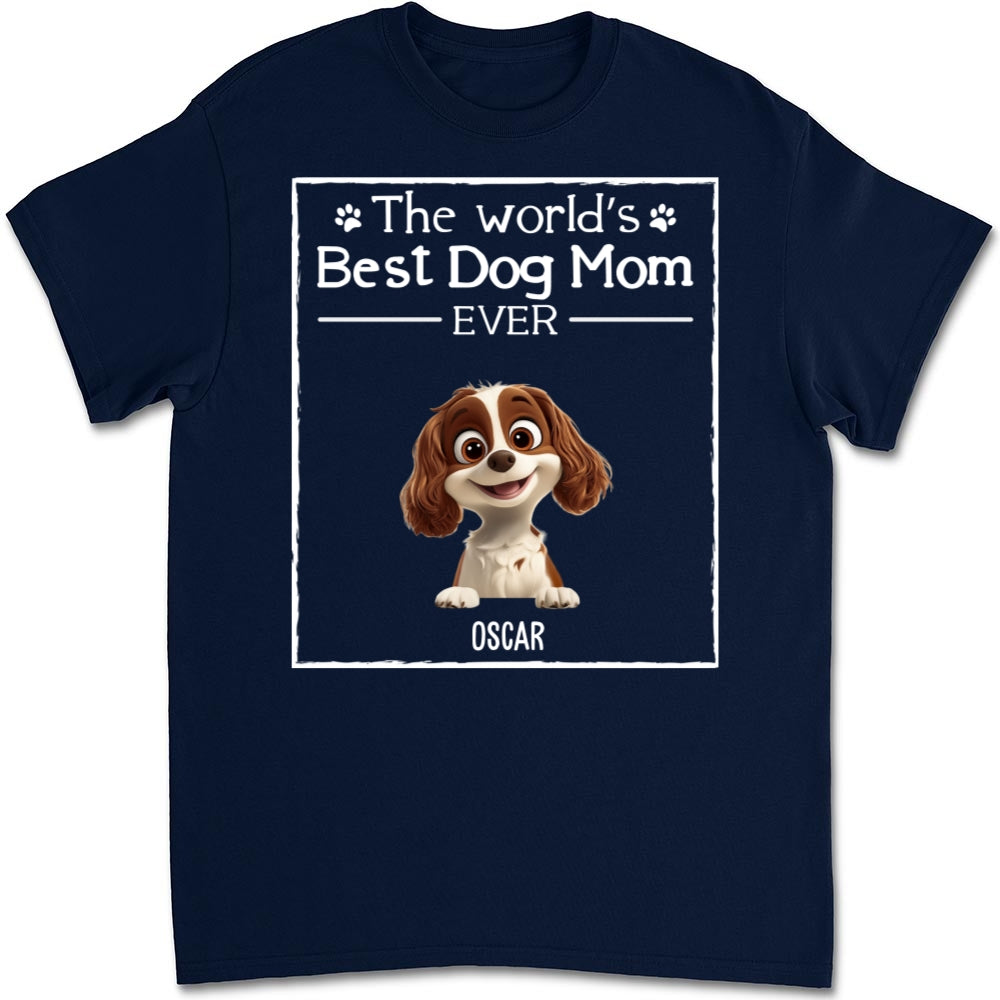 Best Personalized Unisex 'Dog Mom Ever' T-shirt for Pet Lovers