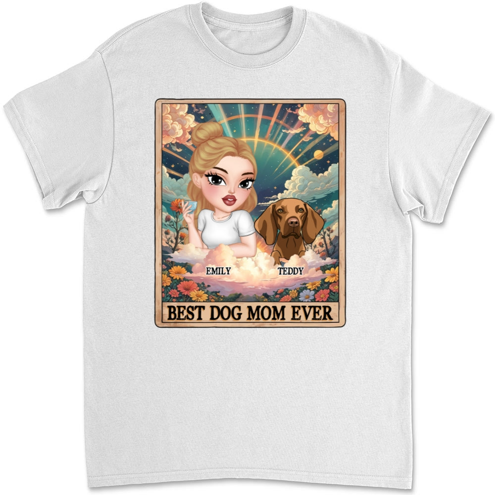 Tarot Dog Mom Personalized Custom Unisex T - shirt: Ideal Gift for Pet Lovers